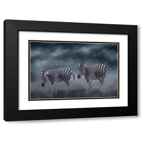Traveling Companions Black Modern Wood Framed Art Print with Double Matting by Parker, Kelley
