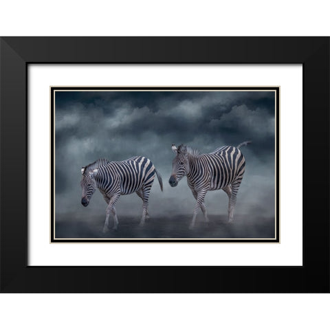 Traveling Companions Black Modern Wood Framed Art Print with Double Matting by Parker, Kelley