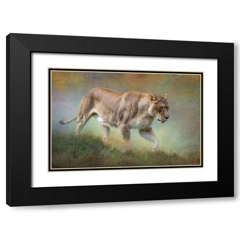 Its All Downhill Black Modern Wood Framed Art Print with Double Matting by Parker, Kelley