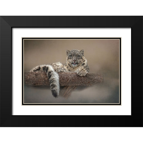 Lounging Around Black Modern Wood Framed Art Print with Double Matting by Parker, Kelley