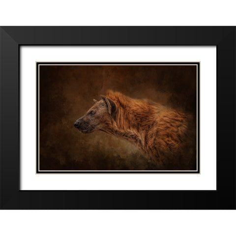 Beastly Black Modern Wood Framed Art Print with Double Matting by Parker, Kelley