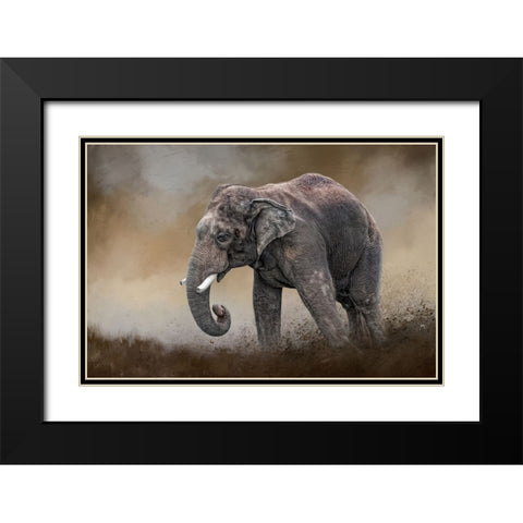Ancient Guardian Black Modern Wood Framed Art Print with Double Matting by Parker, Kelley