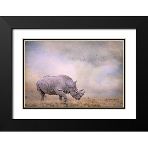 Tough Customer Black Modern Wood Framed Art Print with Double Matting by Parker, Kelley