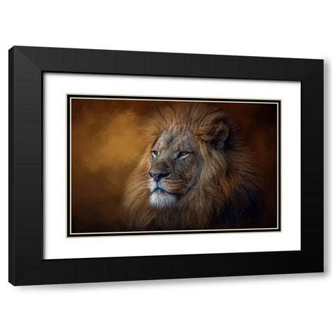 The Protector Black Modern Wood Framed Art Print with Double Matting by Parker, Kelley