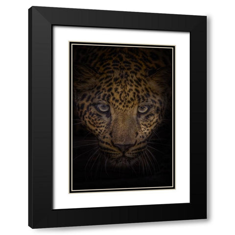No Fear Black Modern Wood Framed Art Print with Double Matting by Parker, Kelley
