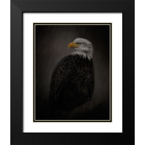 Serenity in Strength Black Modern Wood Framed Art Print with Double Matting by Parker, Kelley