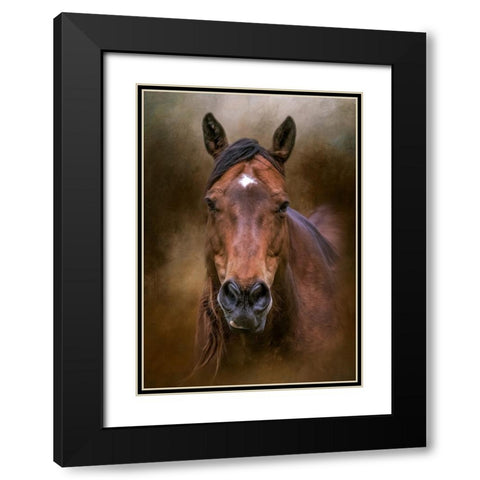 Country Heart Black Modern Wood Framed Art Print with Double Matting by Parker, Kelley