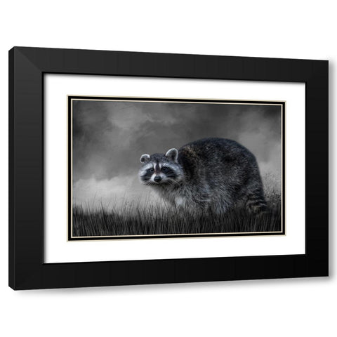 Little Rascal Black Modern Wood Framed Art Print with Double Matting by Parker, Kelley