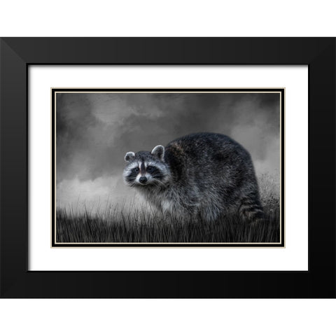 Little Rascal Black Modern Wood Framed Art Print with Double Matting by Parker, Kelley