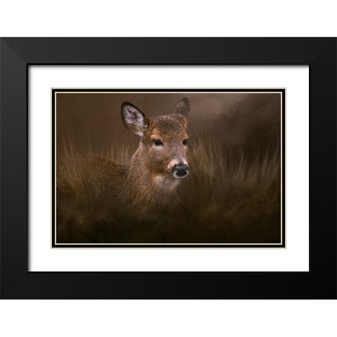 Encounter Black Modern Wood Framed Art Print with Double Matting by Parker, Kelley