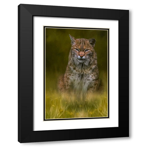 Standing Watch Black Modern Wood Framed Art Print with Double Matting by Parker, Kelley