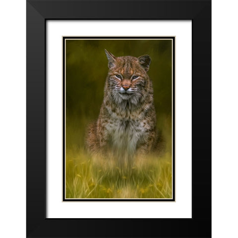 Standing Watch Black Modern Wood Framed Art Print with Double Matting by Parker, Kelley
