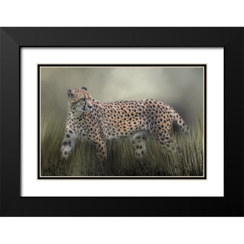 The Look Back Black Modern Wood Framed Art Print with Double Matting by Parker, Kelley