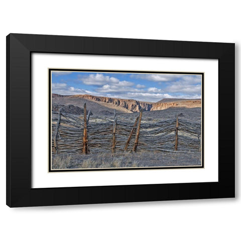 Box Canyon Ranch Black Modern Wood Framed Art Print with Double Matting by McFerrin, Larry
