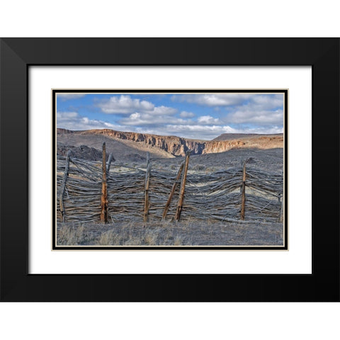 Box Canyon Ranch Black Modern Wood Framed Art Print with Double Matting by McFerrin, Larry