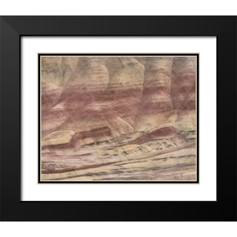 Painted Hills Black Modern Wood Framed Art Print with Double Matting by McFerrin, Larry