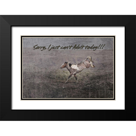 Cant Adult Black Modern Wood Framed Art Print with Double Matting by McFerrin, Larry