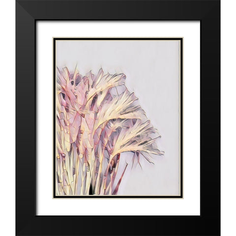 Pink Grass Black Modern Wood Framed Art Print with Double Matting by McFerrin, Larry