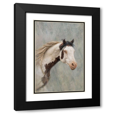 Shaman Black Modern Wood Framed Art Print with Double Matting by McFerrin, Larry