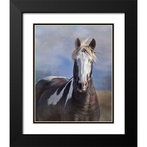 Renegade Black Modern Wood Framed Art Print with Double Matting by McFerrin, Larry