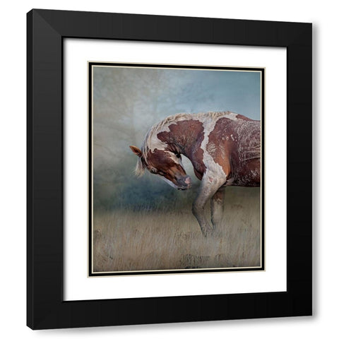 Attitude Black Modern Wood Framed Art Print with Double Matting by McFerrin, Larry