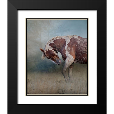 Attitude Black Modern Wood Framed Art Print with Double Matting by McFerrin, Larry