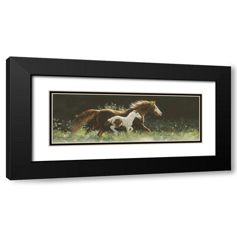 Keeping Up With Mother Black Modern Wood Framed Art Print with Double Matting by Harrison, Lesley