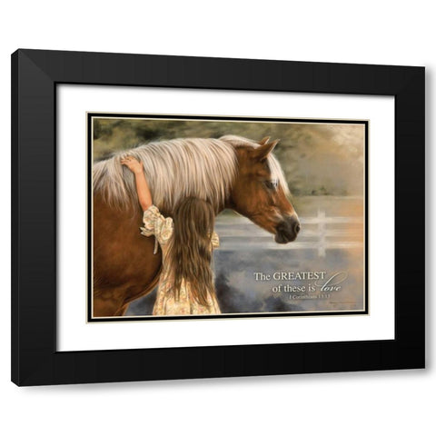 The Greatest Black Modern Wood Framed Art Print with Double Matting by Harrison, Lesley