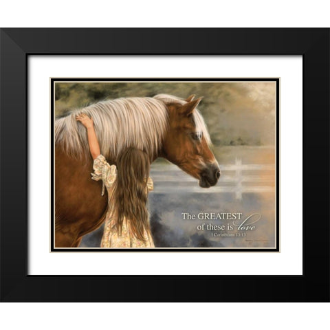 The Greatest Black Modern Wood Framed Art Print with Double Matting by Harrison, Lesley