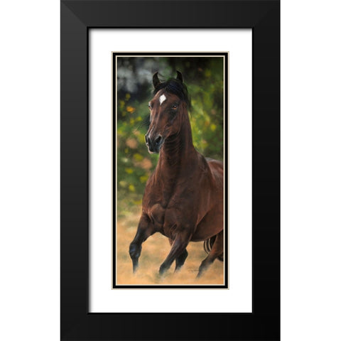 Spirit of Victory Black Modern Wood Framed Art Print with Double Matting by Harrison, Lesley