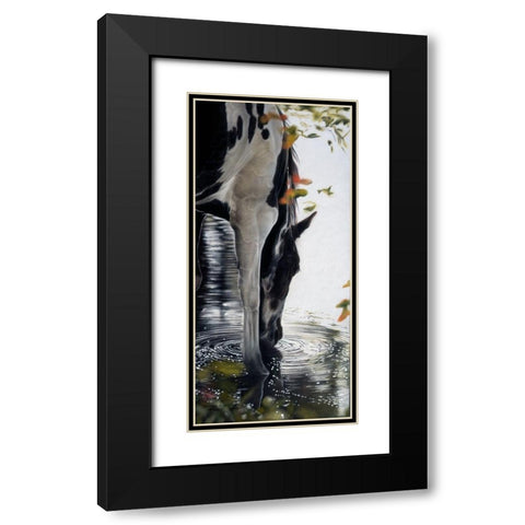 Afternoon Drink Black Modern Wood Framed Art Print with Double Matting by Harrison, Lesley