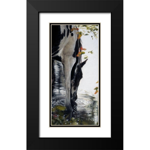 Afternoon Drink Black Modern Wood Framed Art Print with Double Matting by Harrison, Lesley