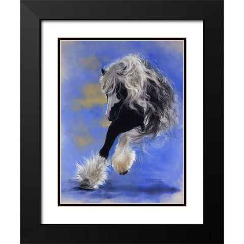 Gypsy Dancer Black Modern Wood Framed Art Print with Double Matting by Harrison, Lesley