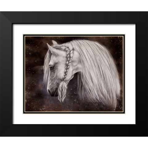 Beauty with a Twist Black Modern Wood Framed Art Print with Double Matting by Harrison, Lesley