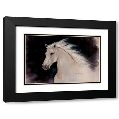 Elegance Black Modern Wood Framed Art Print with Double Matting by Harrison, Lesley