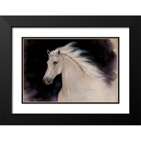 Elegance Black Modern Wood Framed Art Print with Double Matting by Harrison, Lesley