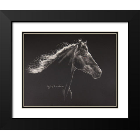 Faroan Black Modern Wood Framed Art Print with Double Matting by Harrison, Lesley