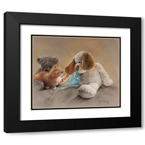 Blessed are the Curious Black Modern Wood Framed Art Print with Double Matting by Harrison, Lesley