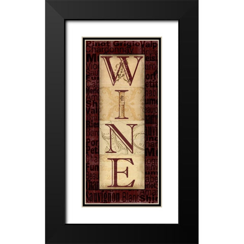 Wine Black Modern Wood Framed Art Print with Double Matting by Wolk, Lisa