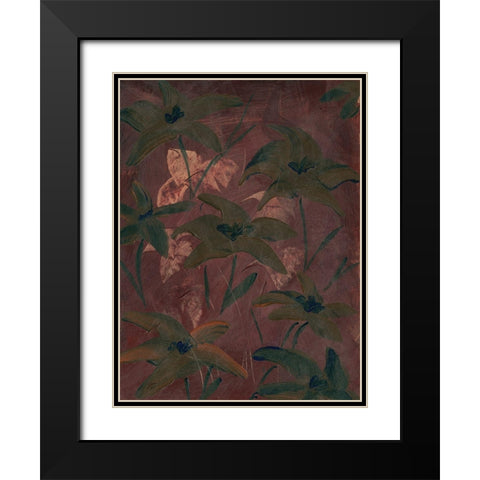 Autumn Fireworks Flowers II Black Modern Wood Framed Art Print with Double Matting by Lee, Judson