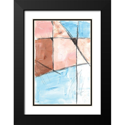 City Grid I Black Modern Wood Framed Art Print with Double Matting by Lee, Judson