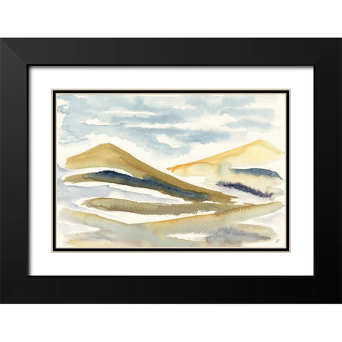 Crossing Hills Black Modern Wood Framed Art Print with Double Matting by Lee, Judson