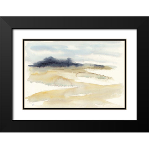 Distant Trees Black Modern Wood Framed Art Print with Double Matting by Lee, Judson