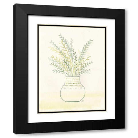 Fern Arrangement Black Modern Wood Framed Art Print with Double Matting by Lee, Judson
