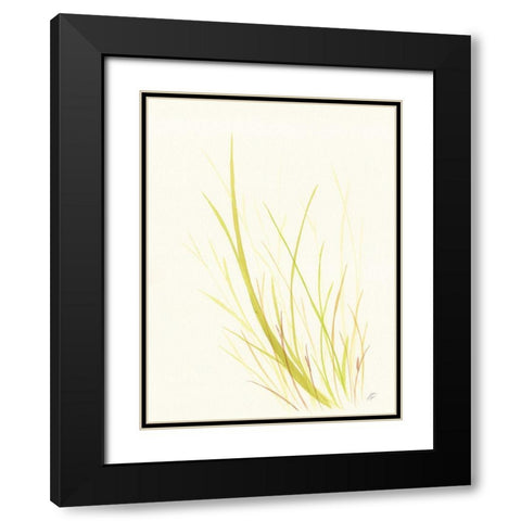 Wild Grass Black Modern Wood Framed Art Print with Double Matting by Lee, Judson