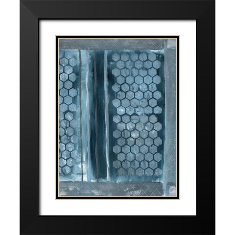 Honey Comb   Black Modern Wood Framed Art Print with Double Matting by Lee, Judson