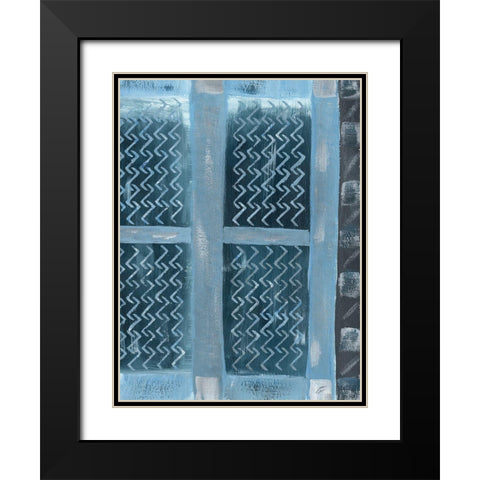 Ziggy Black Modern Wood Framed Art Print with Double Matting by Lee, Judson