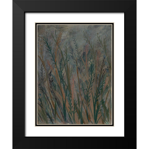 Green Mash Grass II Black Modern Wood Framed Art Print with Double Matting by Lee, Judson