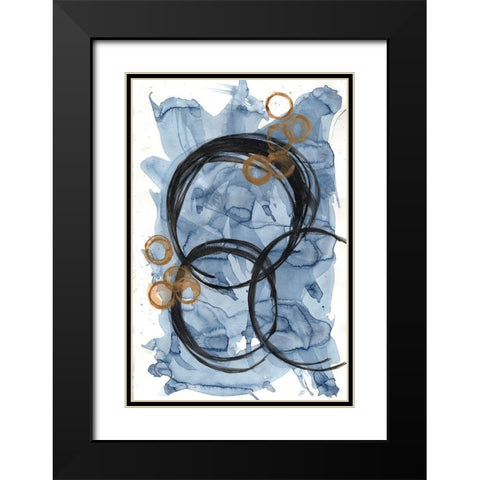 Sketch Circles I Black Modern Wood Framed Art Print with Double Matting by Lee, Judson