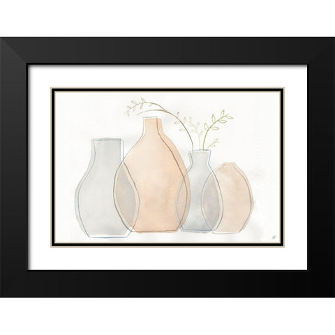 Sketch Arrangement Black Modern Wood Framed Art Print with Double Matting by Lee, Judson